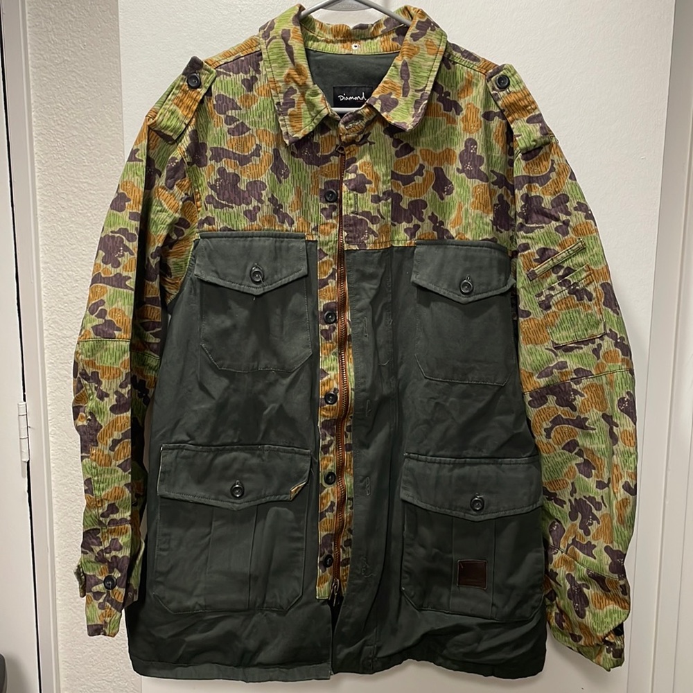 Diamond Supply Co. Camo Zip Up Jacket